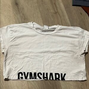 Gymshark White Tee with Black Logo